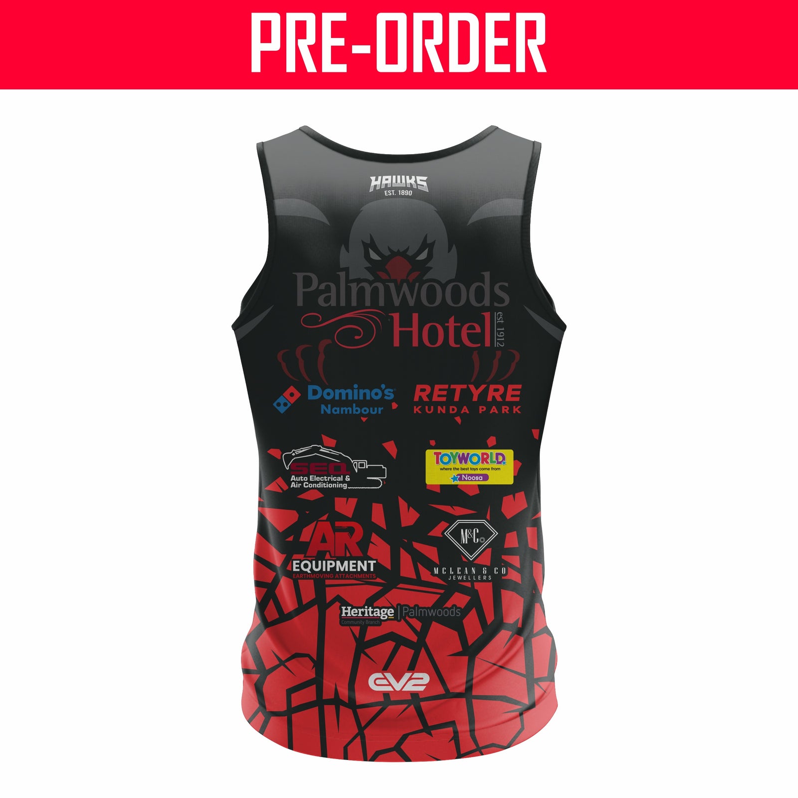 Palmwoods Hinterland Hawks Cricket Club - Training Singlet