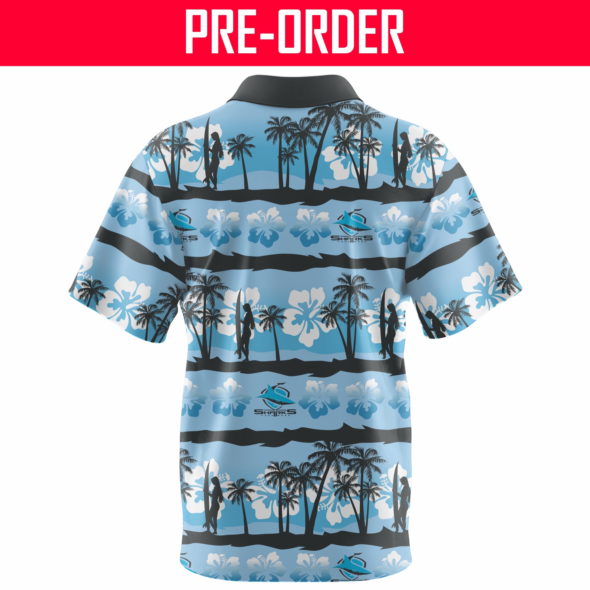 Parkwood Sharks RLFC - Resort Shirt - BLUE