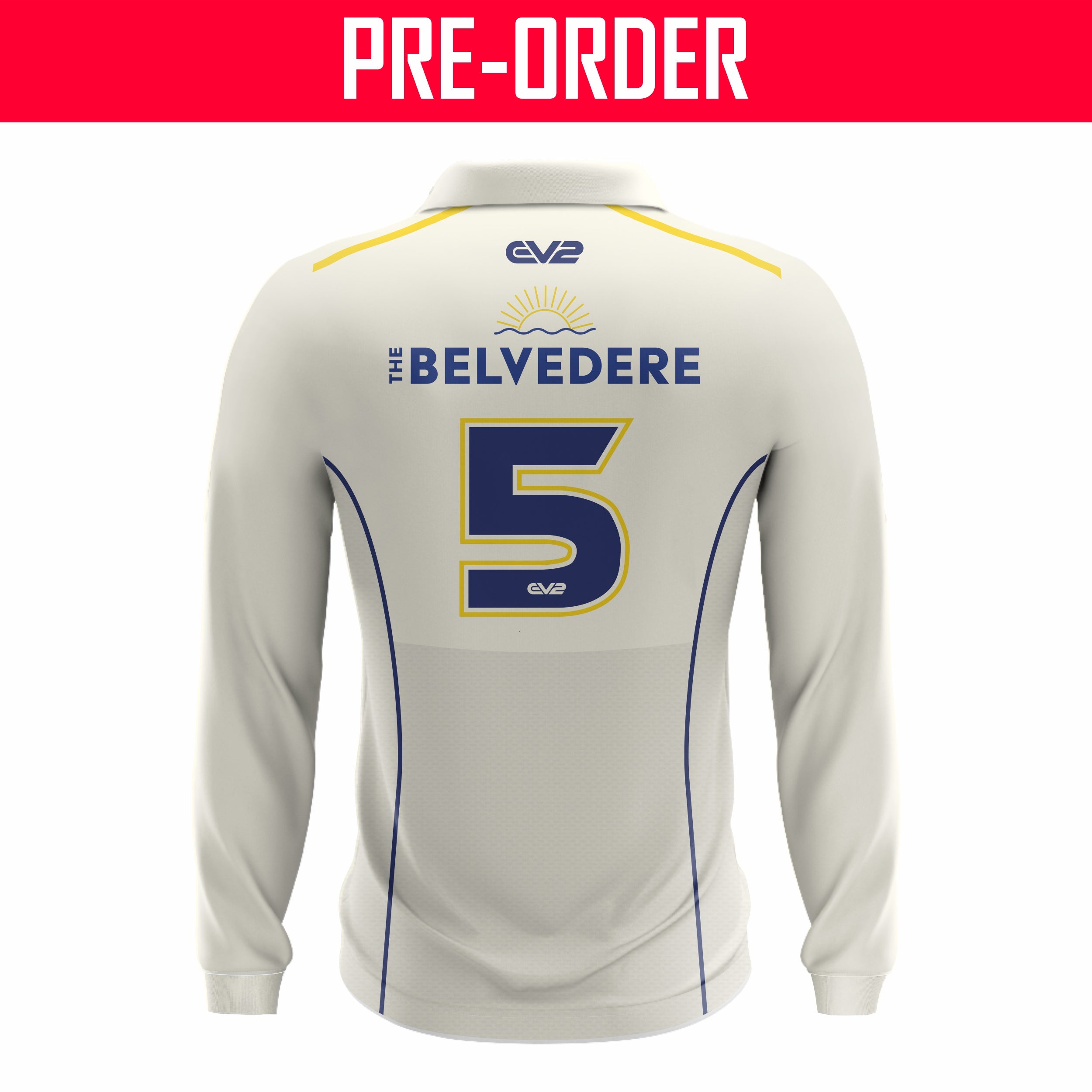 Peninsula Cricket Club - Champion Cricket Shirt - Creams Long Sleeve