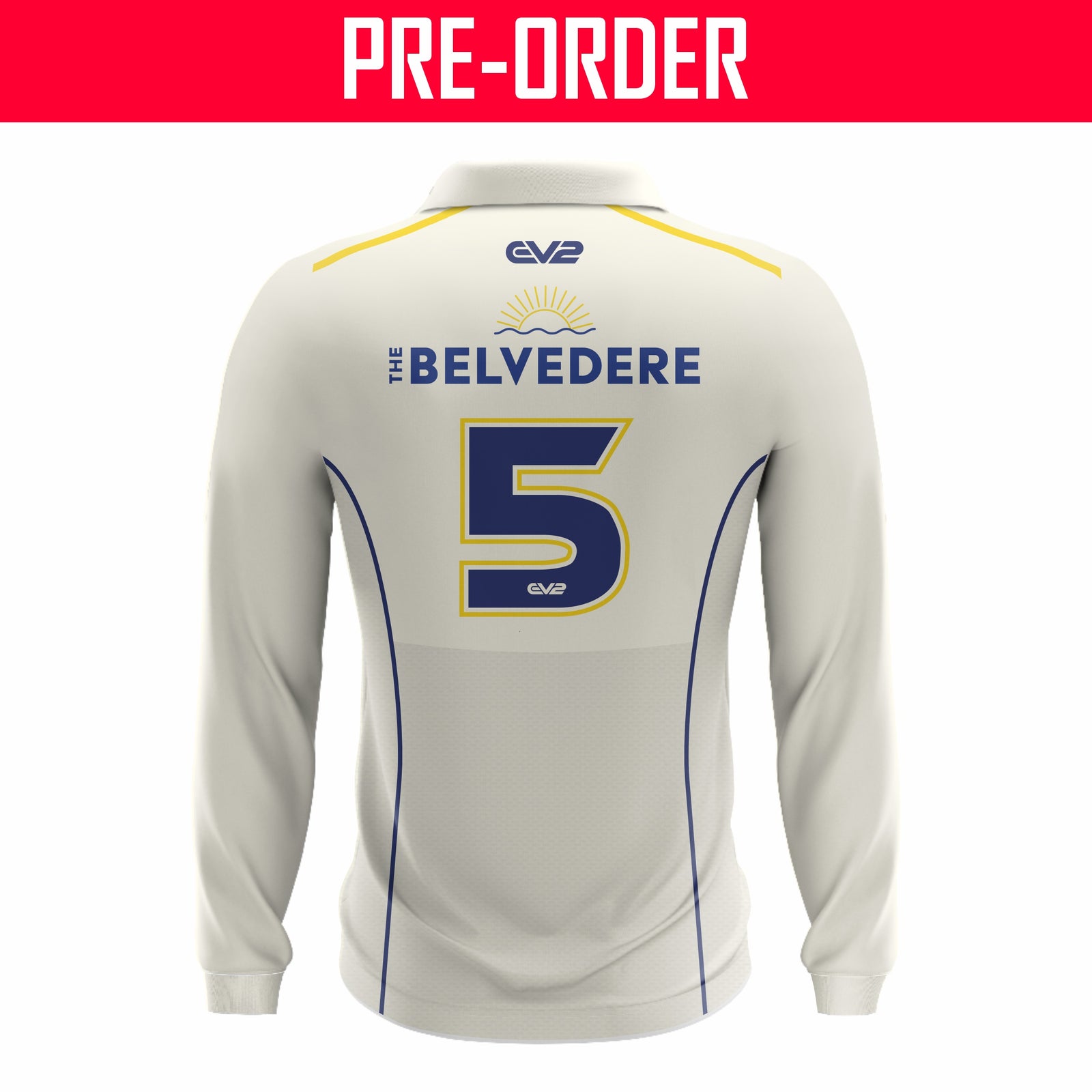 Peninsula Cricket Club - Champion Cricket Shirt - Creams Long Sleeve