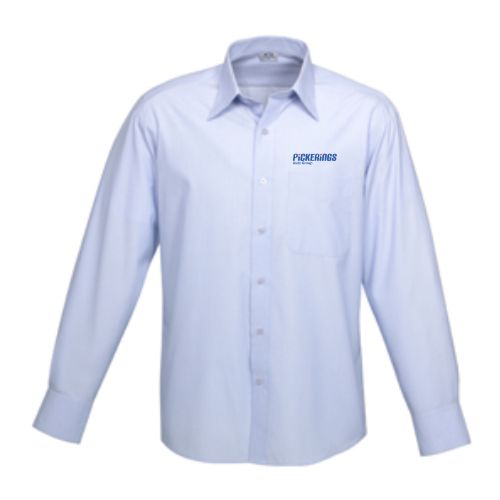 PICKERINGS AUTO GROUP S29510 AMBASSADOR LONG SLEEVE BUSINESS SHIRT BLUE