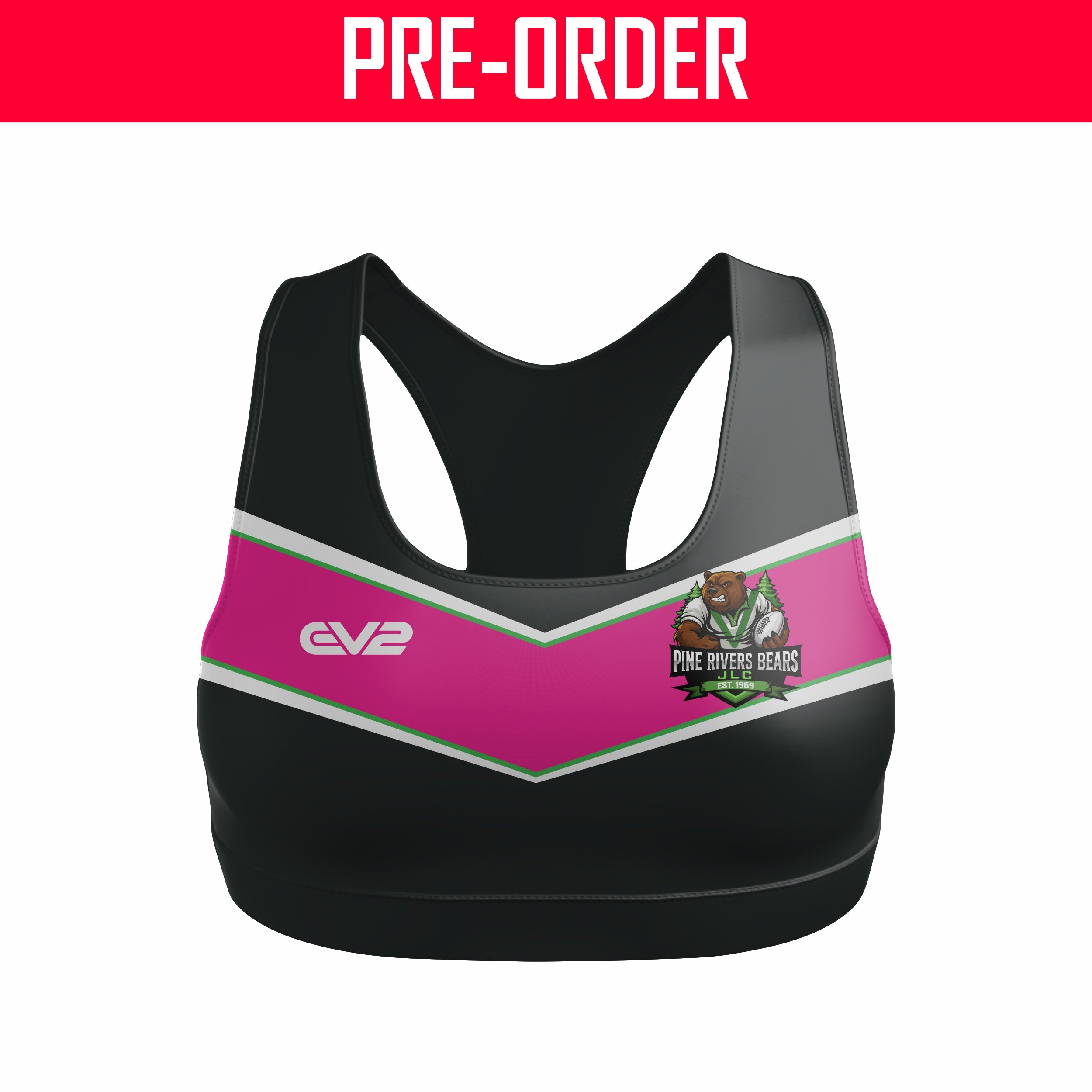 Pine Rivers Bears RLFC - Lycra Crop Top