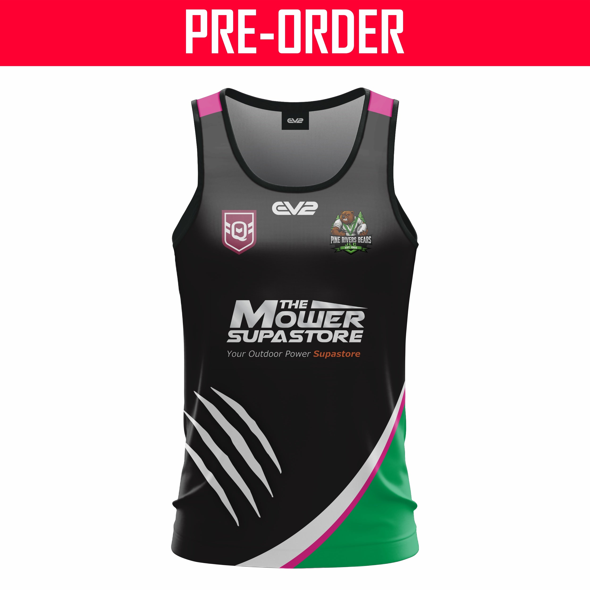 Pine Rivers Bears RLFC - Training Singlet B (Pink)