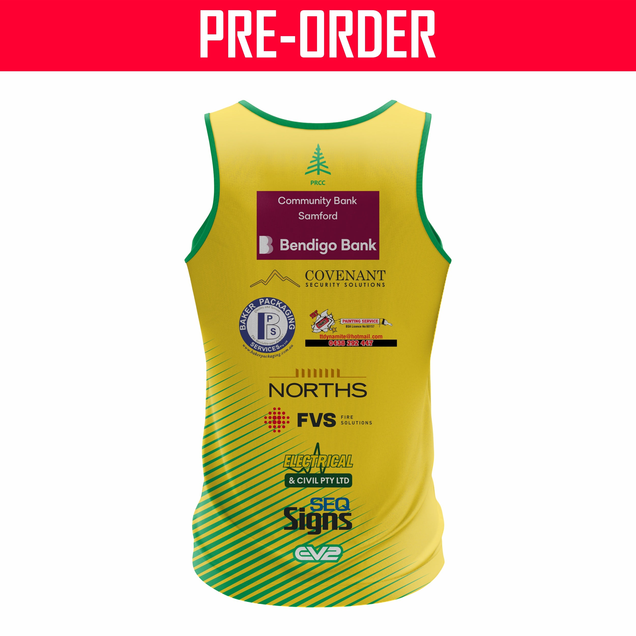 Pine Rivers Cricket Club - Training Singlet