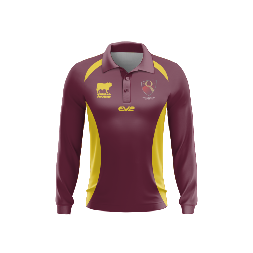 Queensland Veterans Cricket shop - Pro Cricket Shirt - Long Sleeve