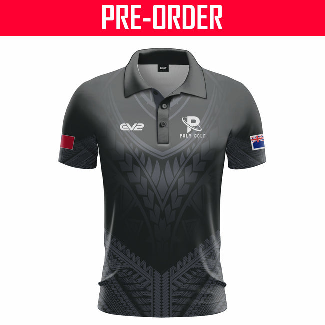Poly Golf - Club Polo - Black Samoan