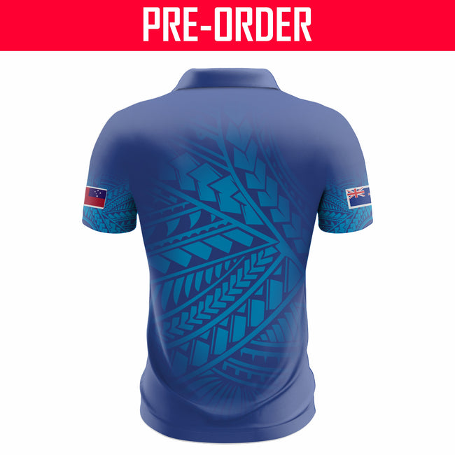 Poly Golf - Club Polo - Blue Samoan