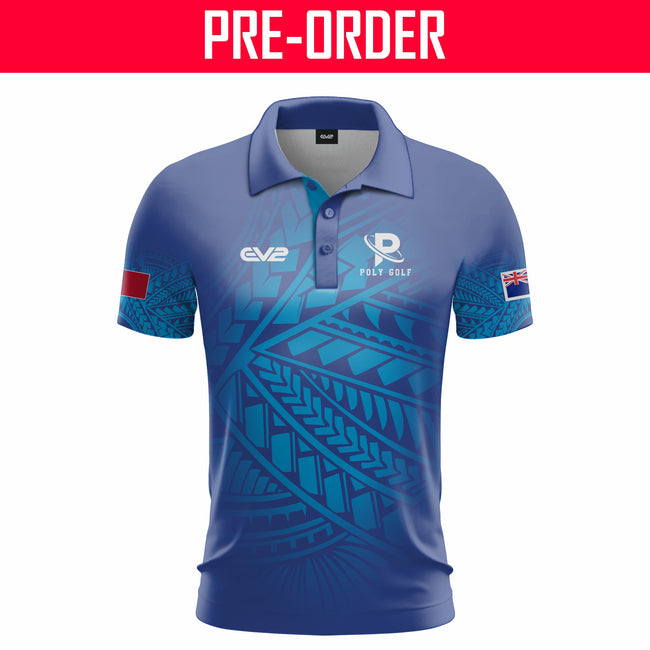Poly Golf - Club Polo - Blue Samoan