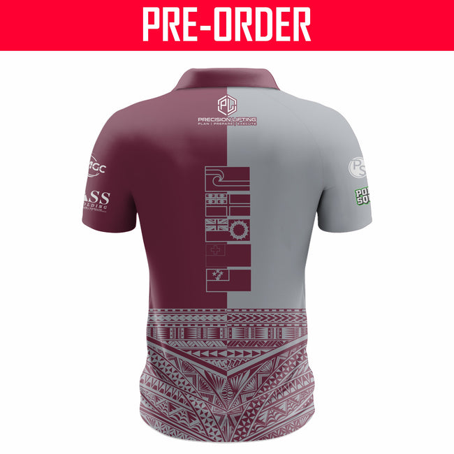 Poly Golf - Club Polo - Maroon