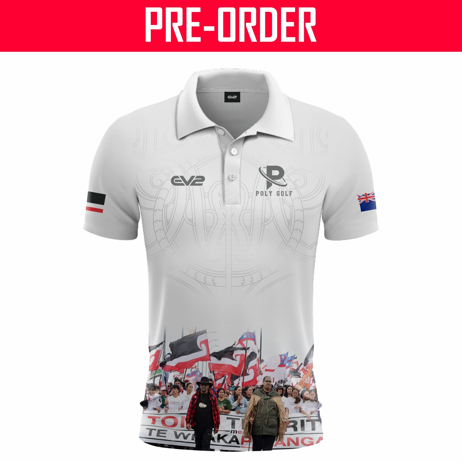 Poly Golf - Club Polo - White