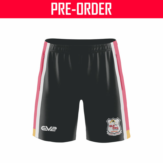QLD PNG Kokomos Rugby League - Training Short - BLACK