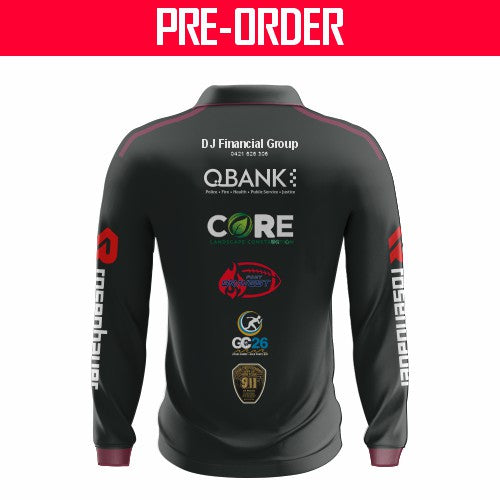 QLD FIRE RUGBY LEAGUE - Champion Polo Long Sleeve