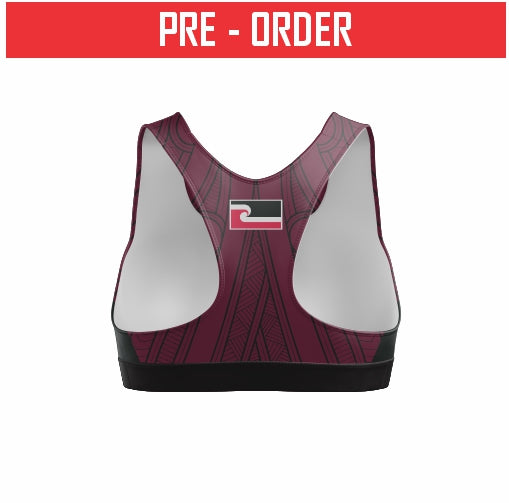 QLD MAORI RUGBY LEAGUE - LYCRA CROP TOP