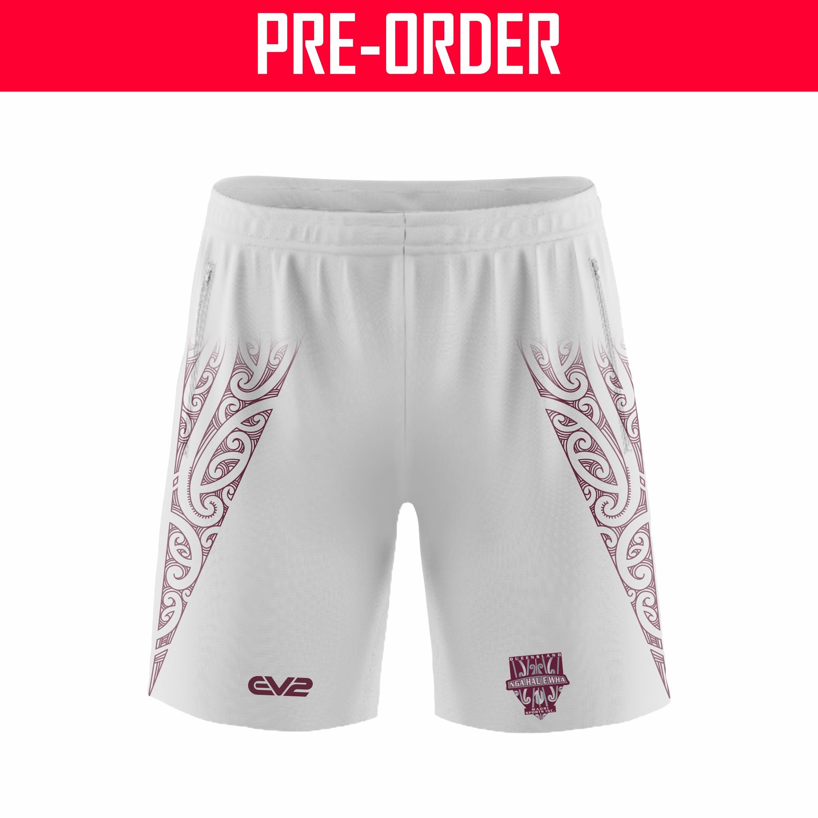 QLD MAORIS RUGBY LEAGUE - Champion Training Short - SET A