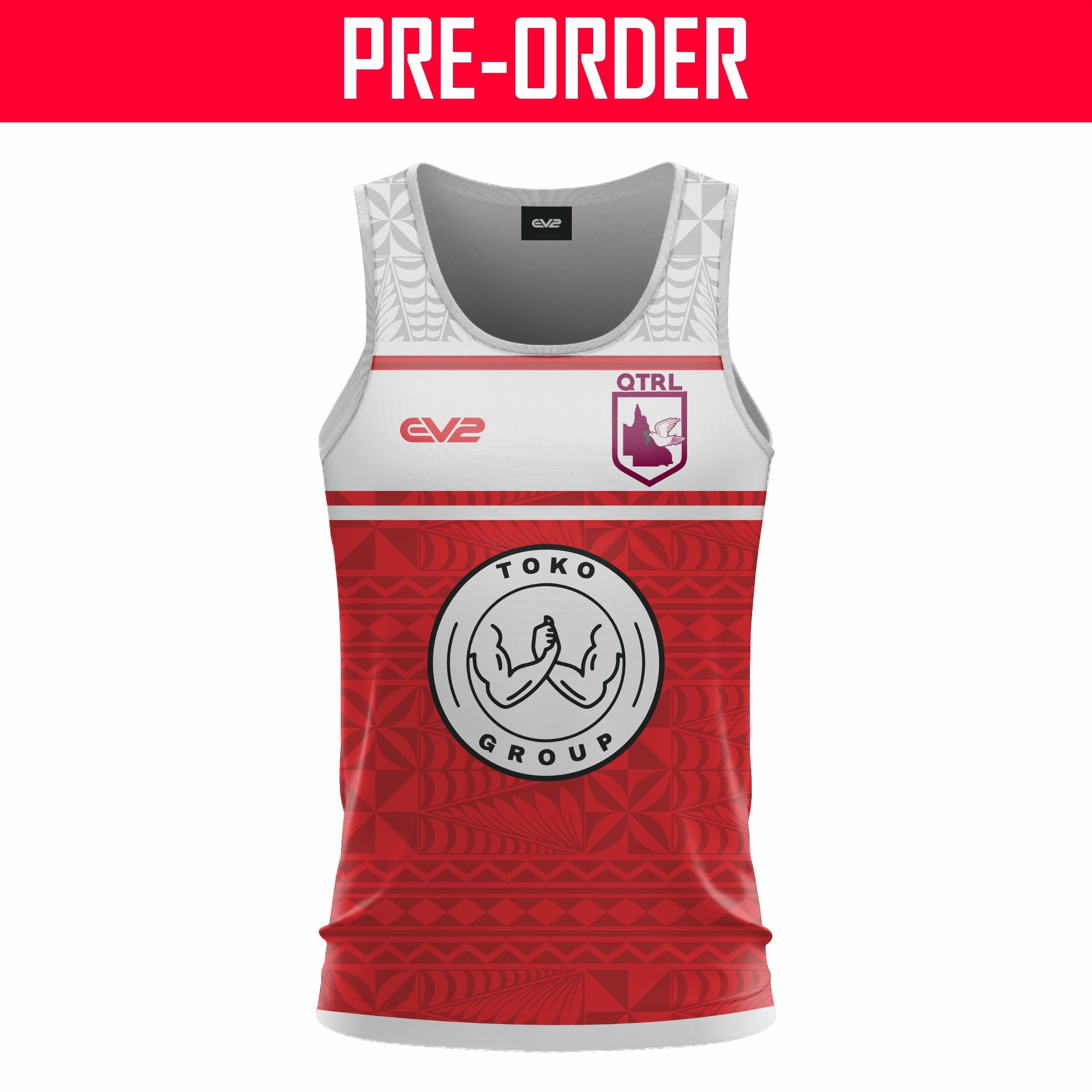 QLD Tonga Rugby League - Training Singlet