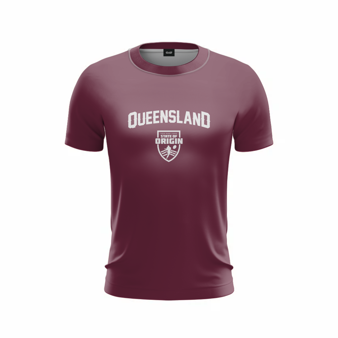 Queensland Tee MAROON (TRL SOO)