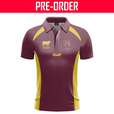 Queensland Veterans Cricket - Track Jacket Maroon