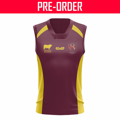 Queensland Veterans Cricket - Track Jacket Maroon