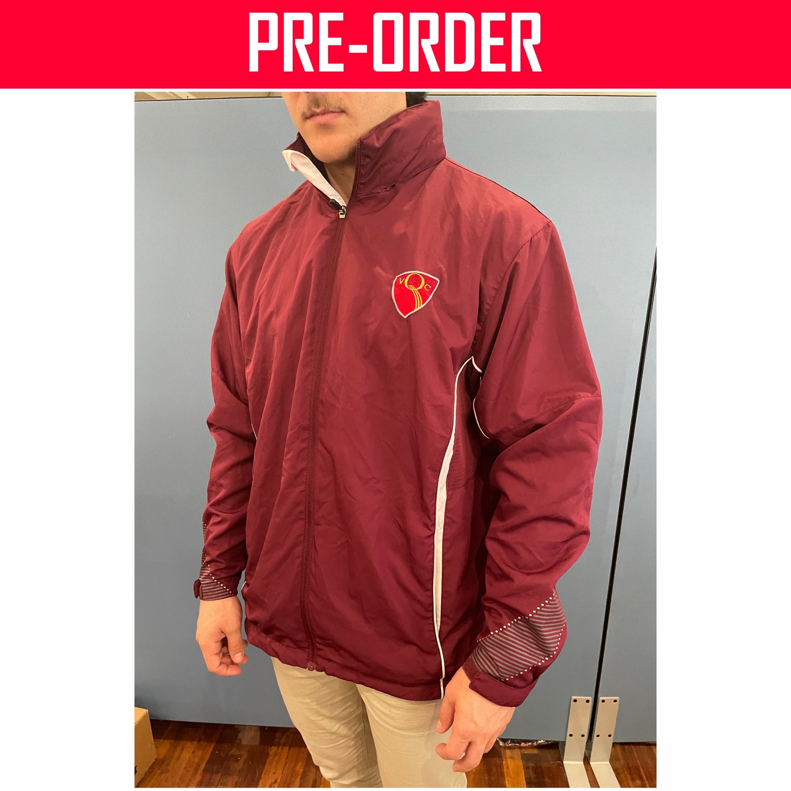 Queensland Veterans Cricket - Track Jacket Maroon