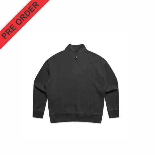 Kalangadoo Magpies - Mens - Relax Faded Half Zip - 5167 - Faded Black