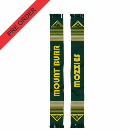 Mount Burr Football - Netball Club- Scarf - knitted