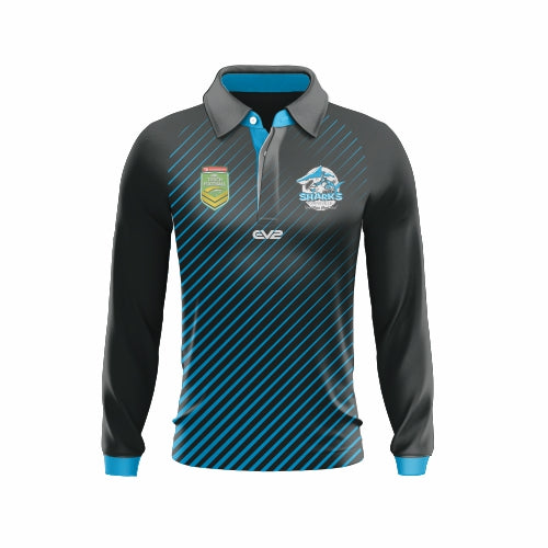Sharks Touch Townsville - Long Sleeve Champion Polo