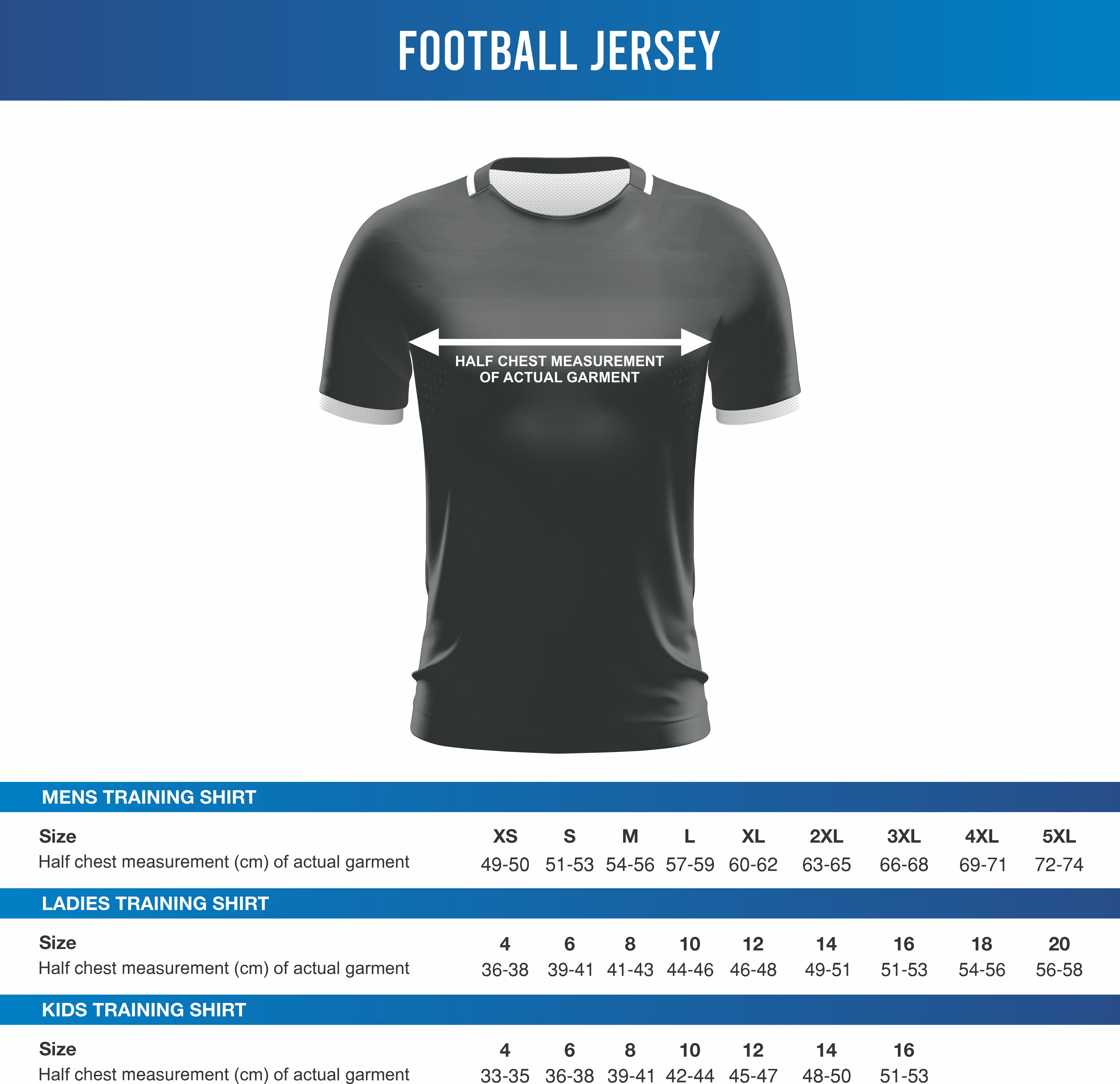 Caboolture FC - 2025 Home - Club Football Jersey