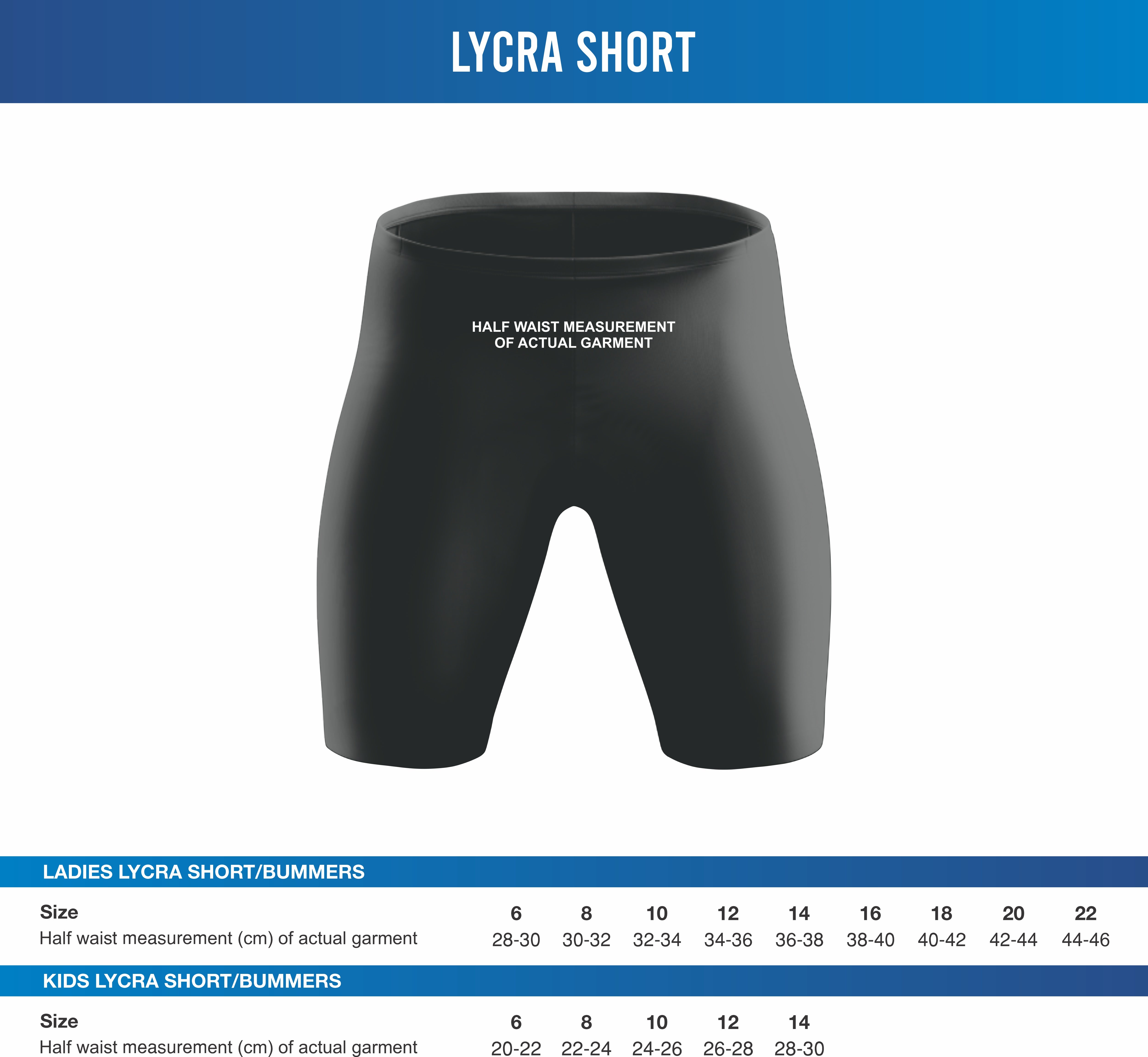 Club Name - Lycra Short (Bummers)