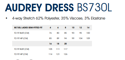 PACIFIC MOTOR GROUP- BS730L AUDREY DRESS- BLACK