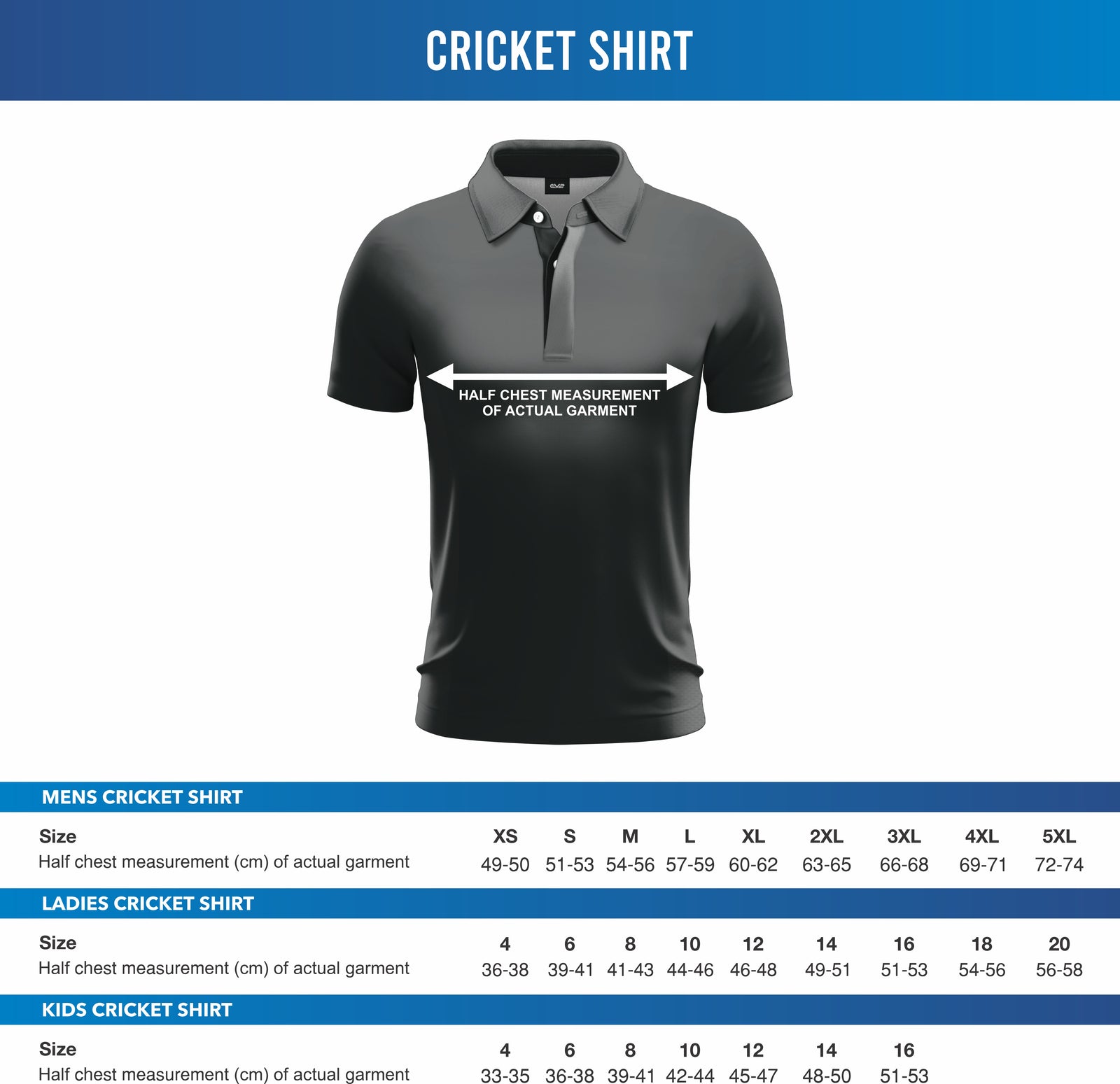 Cricket ACT Masters - Cricket Shirt L/S (40’s, 50’s, 55’s)