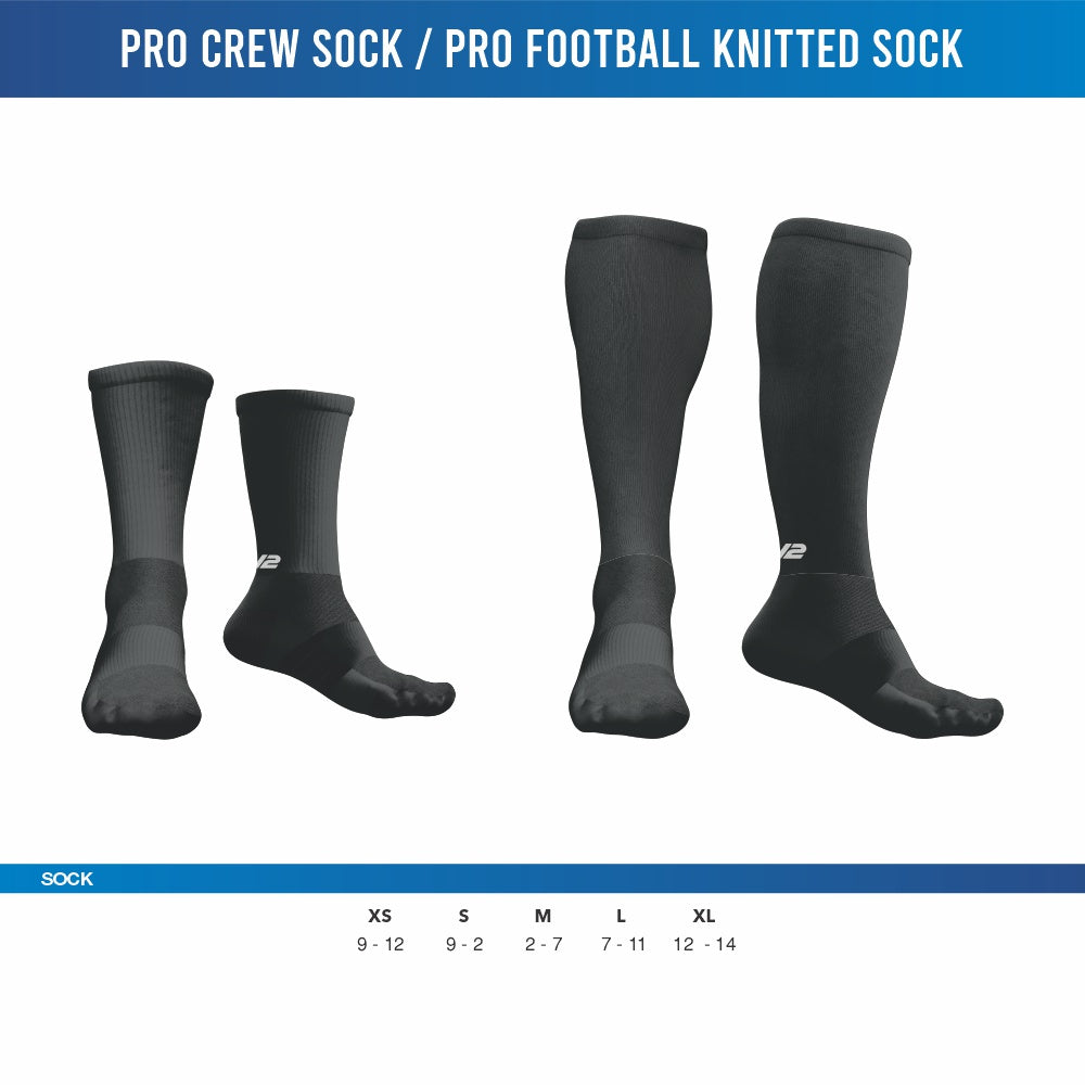 Souths Graceville Hounds JRLFC - Pro Crew Sock