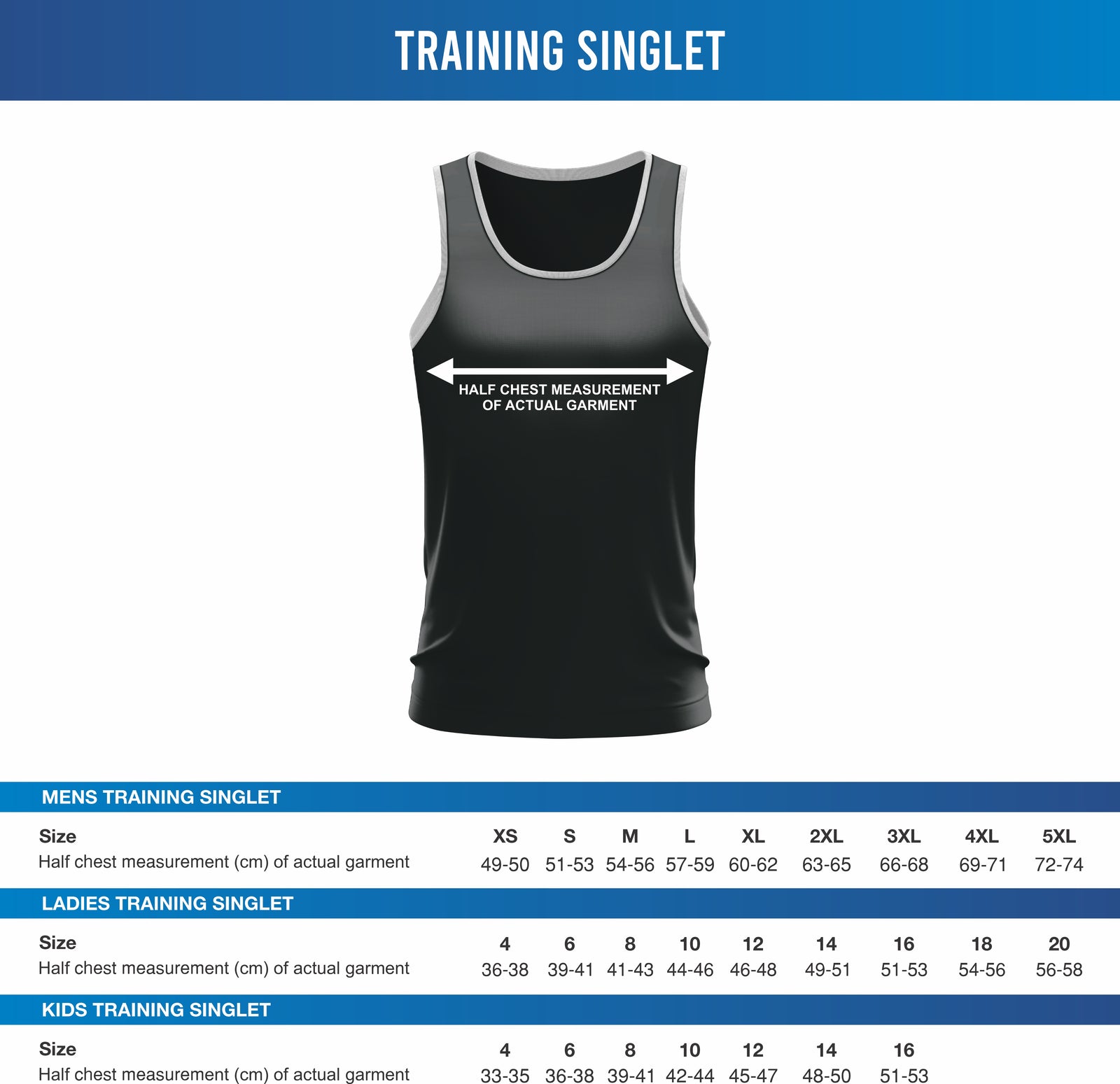 CQ Bushrangers - Training Singlet