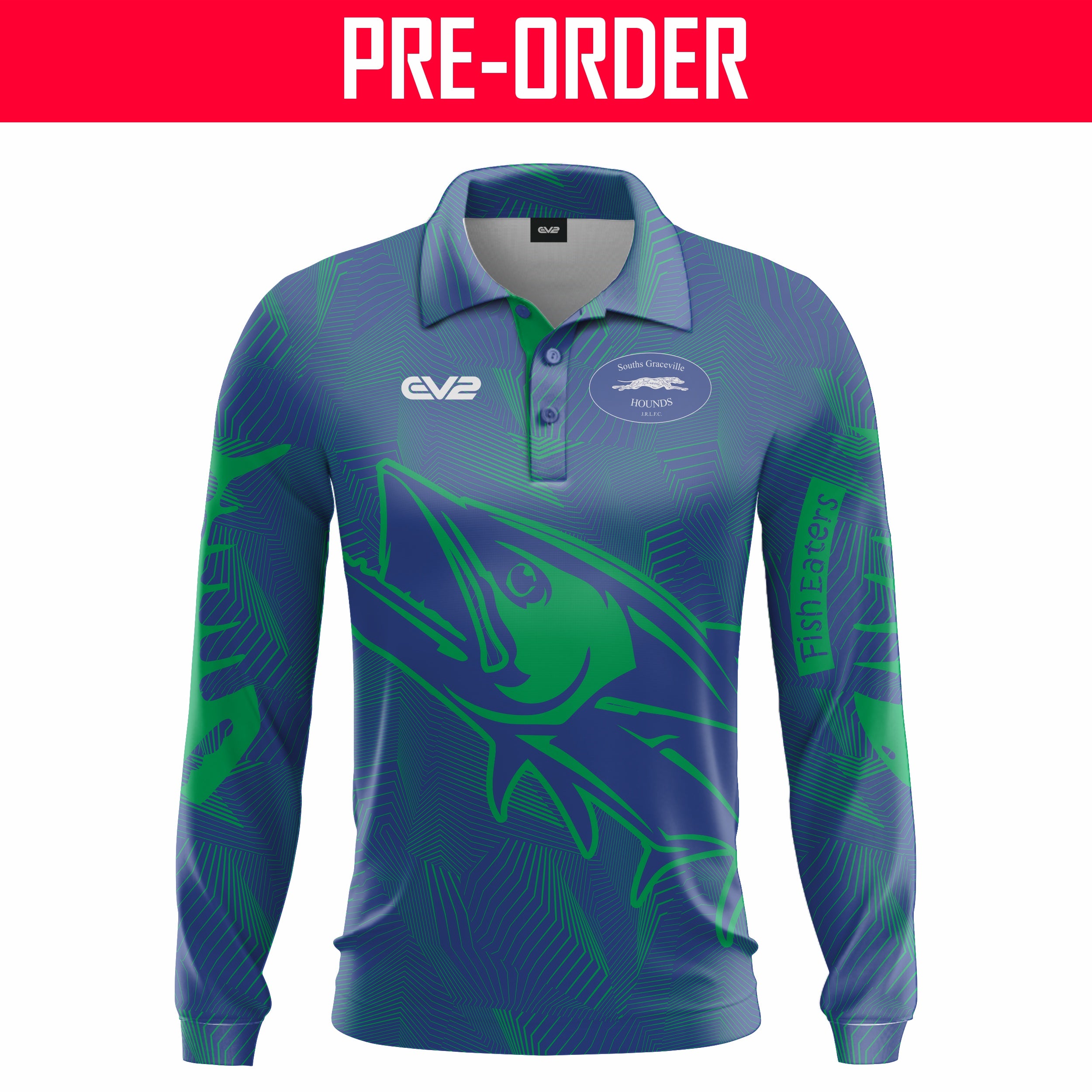Souths Graceville Hounds JRLFC - Fishing Shirt