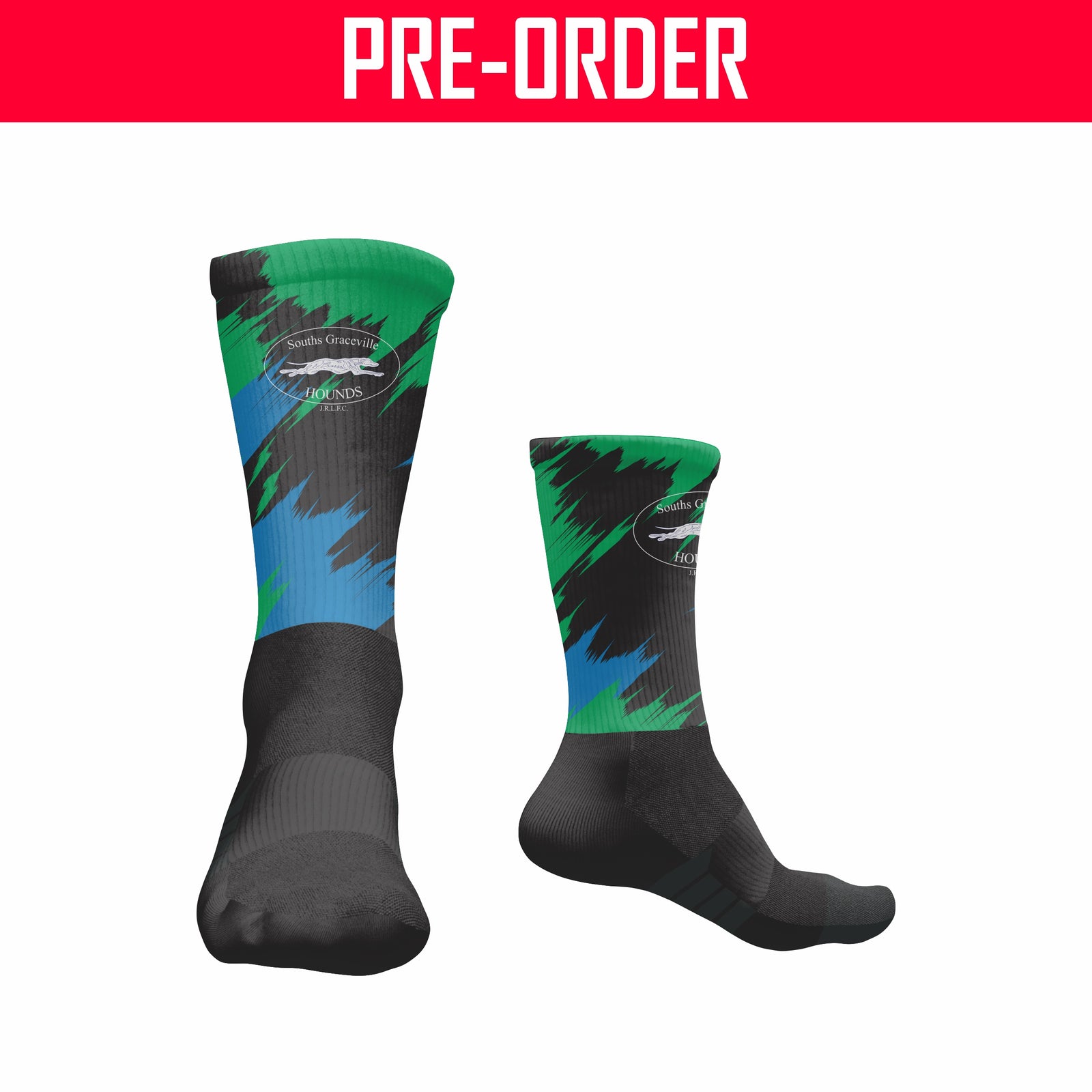 Souths Graceville Hounds JRLFC - Pro Crew Sock