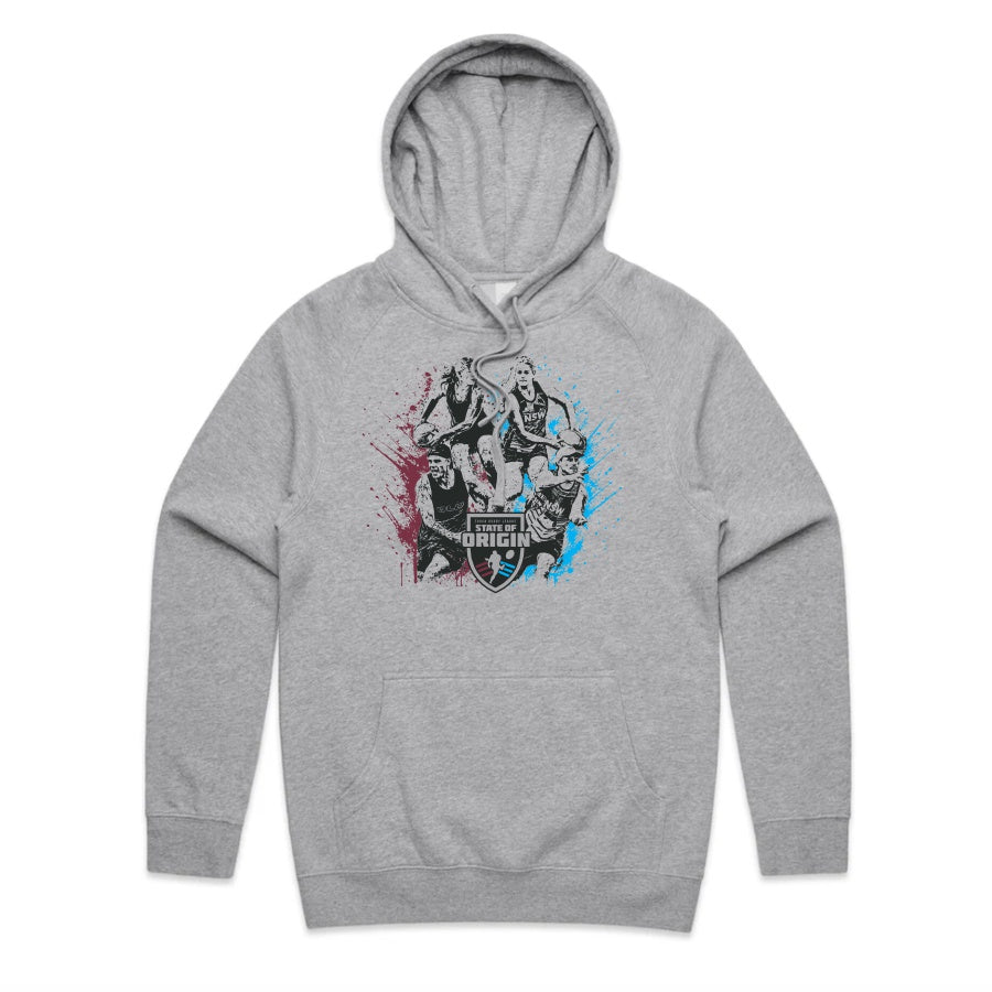 State of Origin Hoodie - Grey Marle