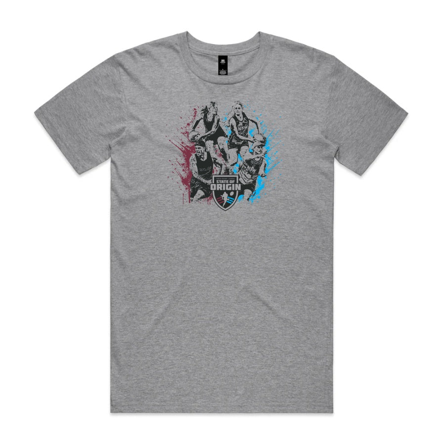State of Origin Tee - Grey Marle