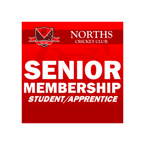 Norths Cricket (NCCSHOP) - SENIOR Membership - STUDENT/APPRENTICE