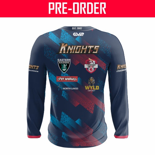 The Lakes Knights - Royal/Red - Club Training Tee Long Sleeve