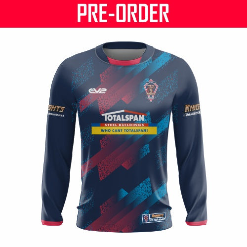 The Lakes Knights - Royal/Red - Club Training Tee Long Sleeve