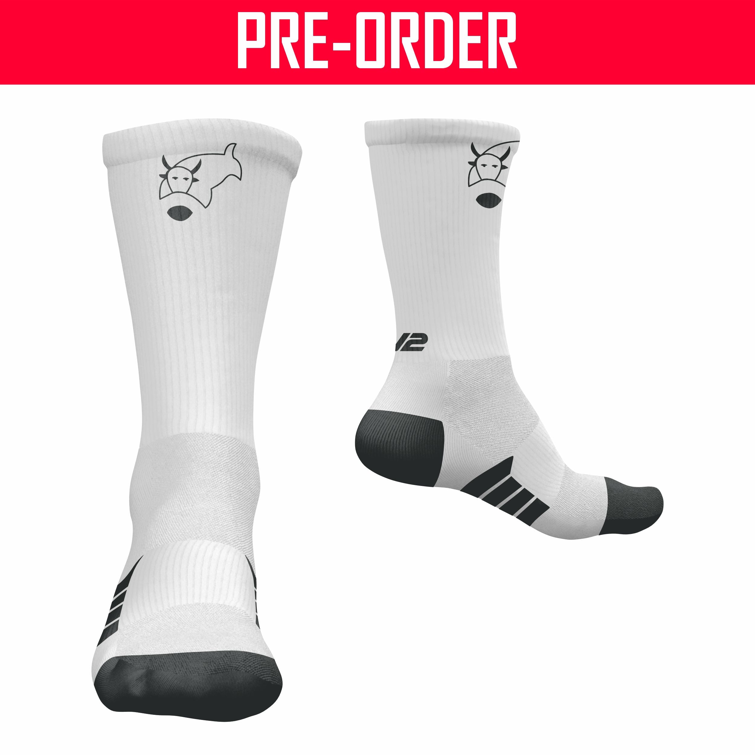 Toowoomba Rangers RUFC - Pro Crew Sock - WHITE