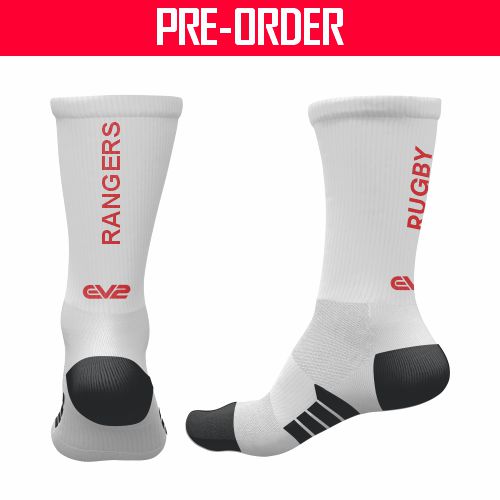 Toowoomba Rangers RUFC - Pro Crew Sock - WHITE