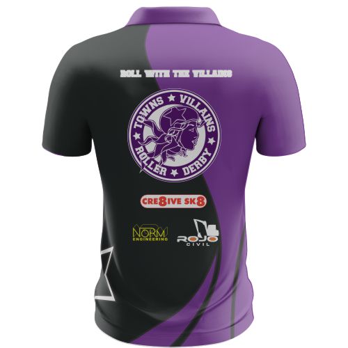 Towns Villains Roller Derby- Club Polo