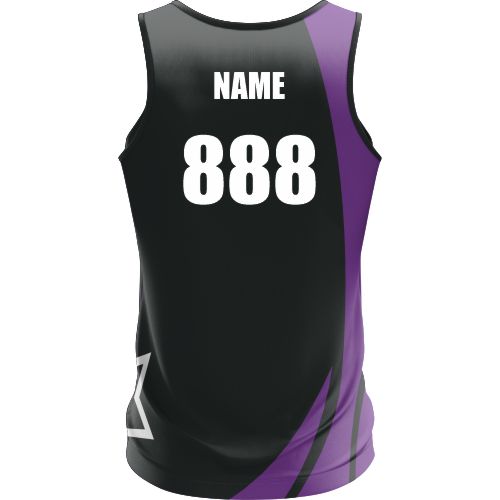 Towns Villains Roller Derby -  Training Singlet - Black