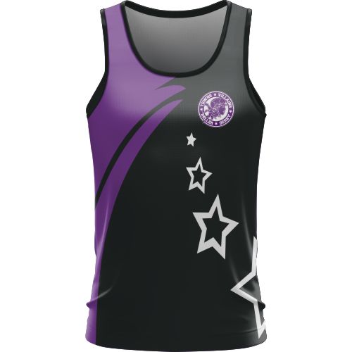 Towns Villains Roller Derby -  Training Singlet - Black