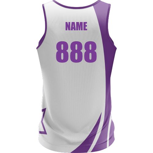 Towns Villains Roller Derby -  Training Singlet - White