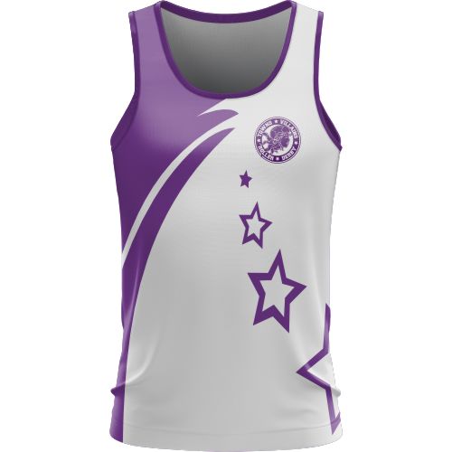 Towns Villains Roller Derby -  Training Singlet - White