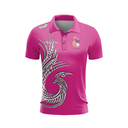 Cricket PNG - Isuzu - Pink - Training Polo