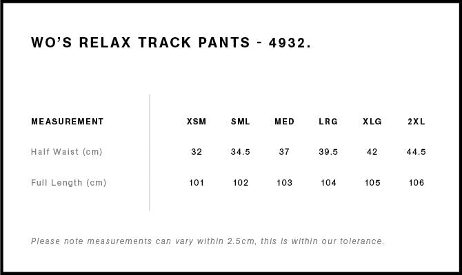 QLD MAORI RUGBY LEAGUE - RELAX TRACK PANTS - BONE