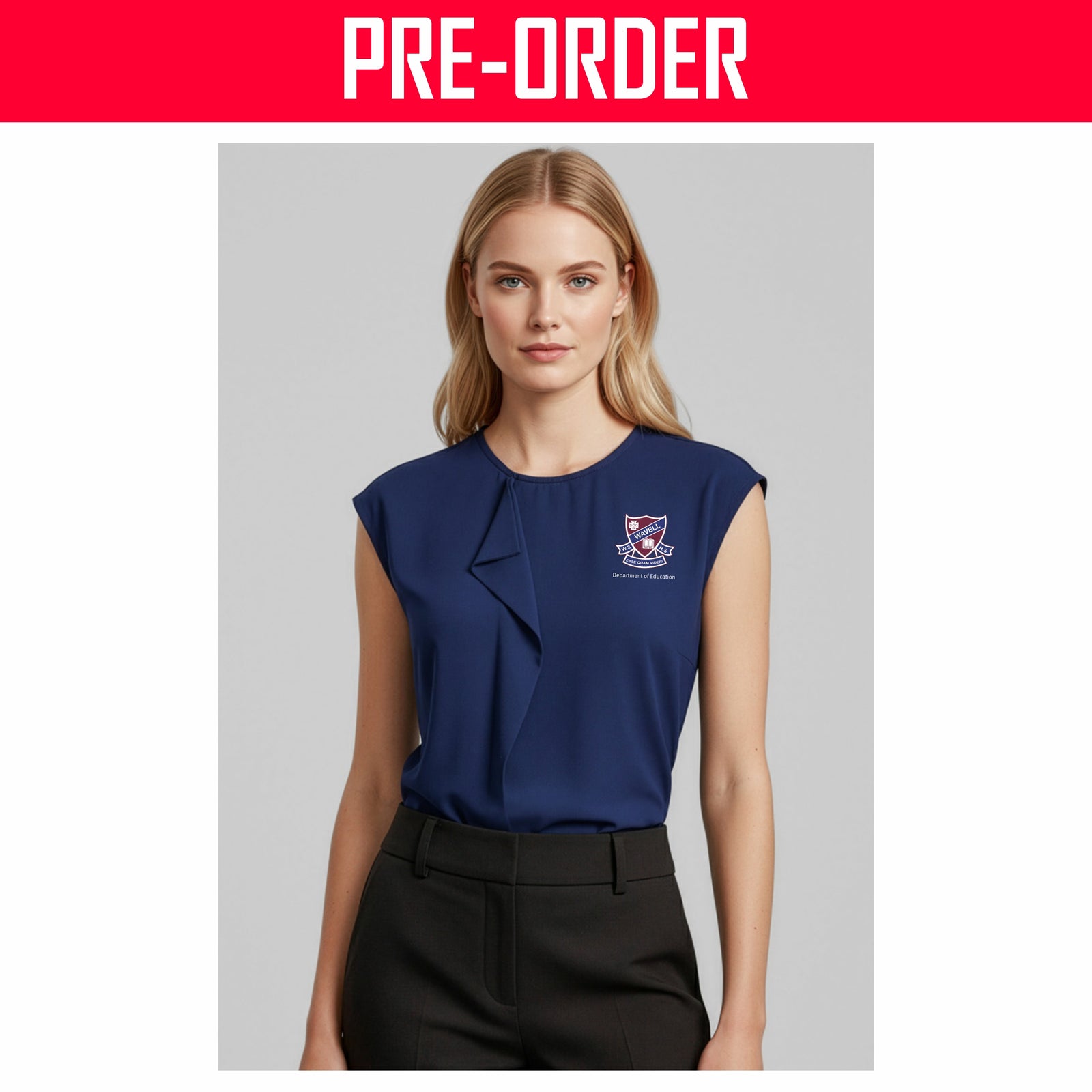 Wavell State High School - Mia Womens Top - NAVY