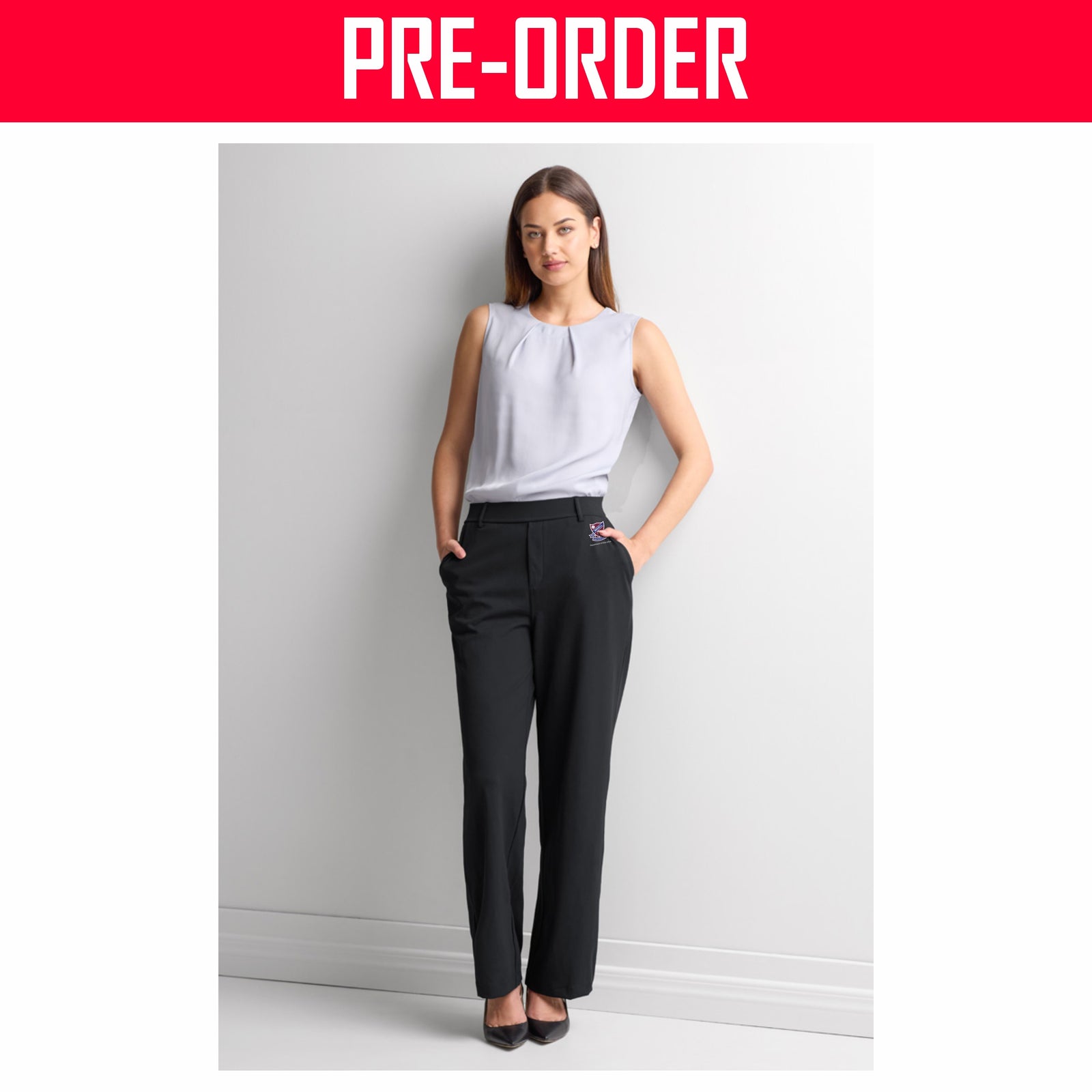 Wavell State High School - Soft Stretch Womens Pant - BLACK